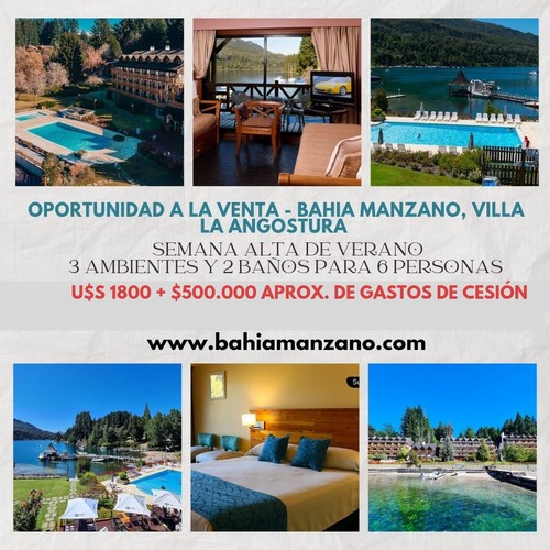 Oferta Bahía Manzano Alta Verano 6 pers